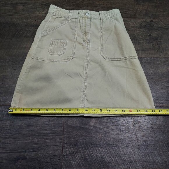 H&M L.O.G.G. Tan Corduroy Carpenter Mini Skirt Sz 12-13 Young Girl - Picture 10 of 12